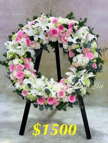 Mixed Floral Wreath - CODE 90049